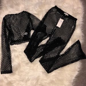 🌚black fishnet BOTTOMS ONLY🌚